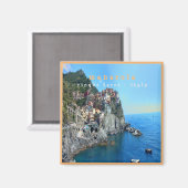 LGR004 MANAROLA - Cinque Terre - Italien - Kühlsch Magnet (Vorderseite/Rückseite)
