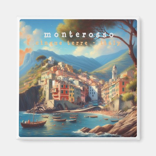 LGR006 MONTEROSSO - Cinque Terre - Italien - Kühls Magnet (Vorne)