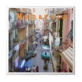 LGR015 MANAROLA - Altstadt - Cinque Terre - Fliese (Vorderseite)