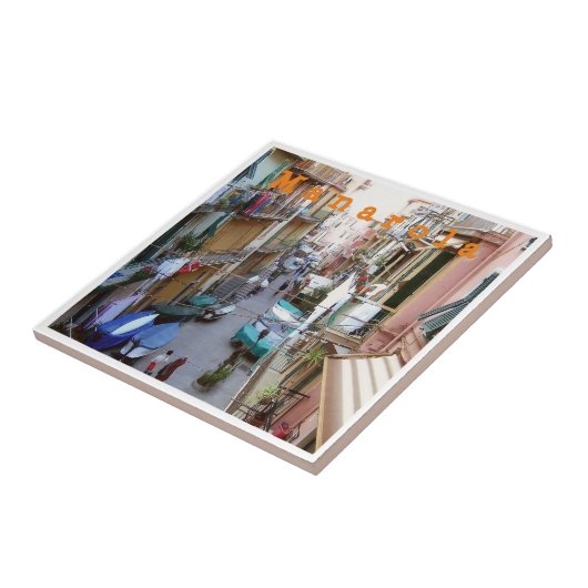 LGR015 MANAROLA - Altstadt - Cinque Terre - Fliese (Seite)