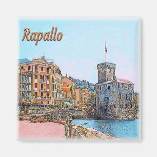 LGR038 RAPALLO, Castle, Ligurien, Italien, Kühlsch Magnet