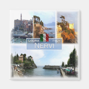 LGR043 NERVI, Mosaik, Ligurien, Italien, Kühlschra Magnet
