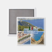 LGR048 NOLI - Mosaic - Liguria - Italy - Fridge Magnet (Vorderseite/Rückseite)