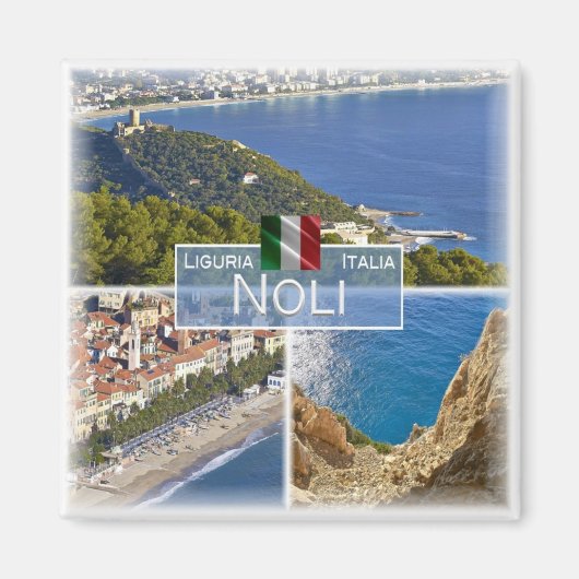 LGR048 NOLI - Mosaic - Liguria - Italy - Fridge Magnet (Vorne)