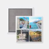 LGR066 CAMOGLI, Mosaik, Ligurien, Italien, Kühlsch Magnet (Vorderseite/Rückseite)
