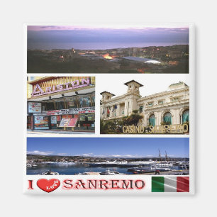 LGR071 SANREMO I Liebe - Mosaik - Italien - Kühlsc Magnet