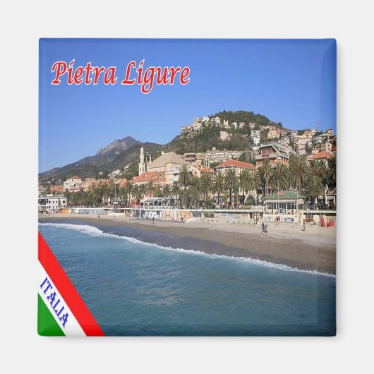 LGR083 PIETRA LIGURE, Ligurien, Italien, Kühlschra Magnet (Vorne)