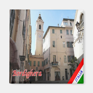 LGR095 BORDIGHERA, Ligurien, Italien, Kühlschrank Magnet