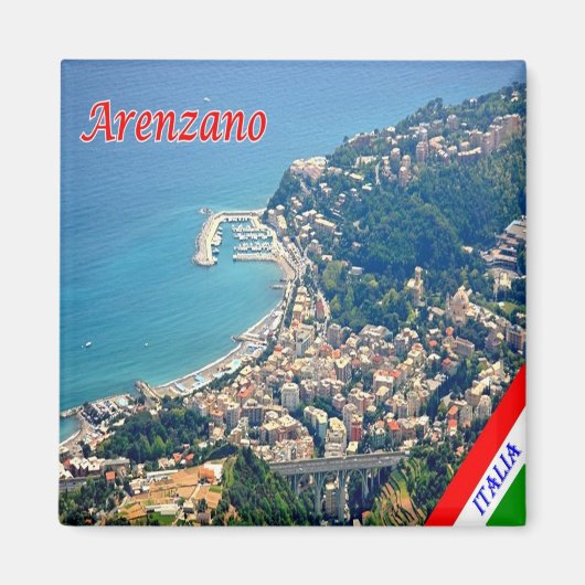 LGR097 ARENZANO, Ligurien, Italien, Kühlschrank Magnet (Vorne)