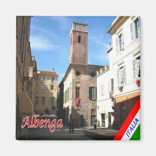 LGR099 ALBENGA, Ligurien, Italien, Kühlschrank Magnet