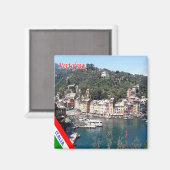 LGR116 PORTOFINO, Ligurien, Italien, Kühlschrank Magnet (Vorderseite/Rückseite)