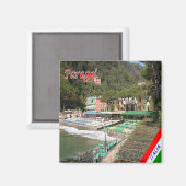 LGR117 PARAGGI, Ligurien, Italien, Kühlschrank Magnet (Vorderseite/Rückseite)