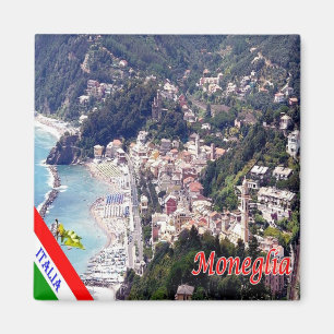 LGR124 MONEGLIA, Ligurien, Italien, Kühlschrank Magnet