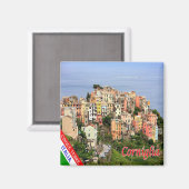 LGR136 CORNIGLIA Cinque Terre, Italien, Kühlschran Magnet (Vorderseite/Rückseite)