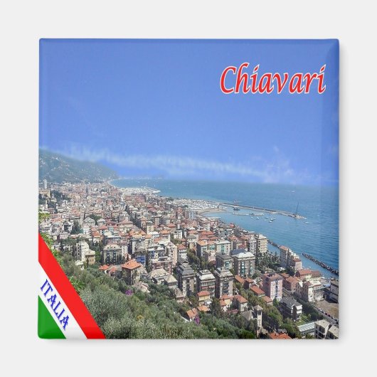 LGR137 CHIAVARI, Ligurien, Italien, Kühlschrank Magnet (Vorne)