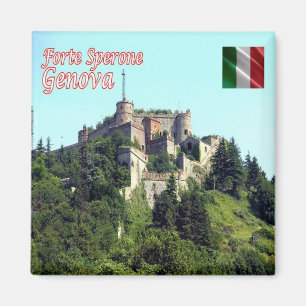 LGR154 GENOA, Fort Sperone, Italien, Kühlschrank Magnet