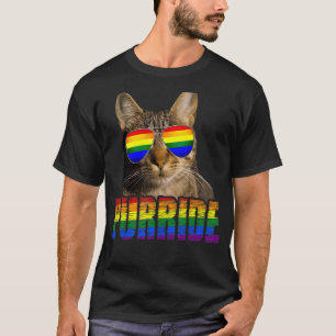 LGt Gay Pride Cat Purride Cat Lgbtq Männer Frauen T-Shirt