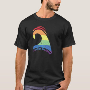 LGt Liebe meine Freundin halbes Herz für Gay Coupl T-Shirt