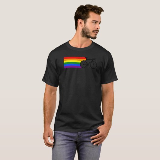 LGt Pride Rainbow Cyclist Biker Biker LG T-Shirt (Vorne ganz)