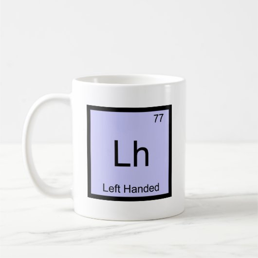 Lh - Periodisches Kennzeichen der Links handgeführ Kaffeetasse (Links)