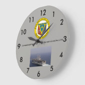 LHA-5 USS Peleliu wall clock Große Wanduhr (Winkel)