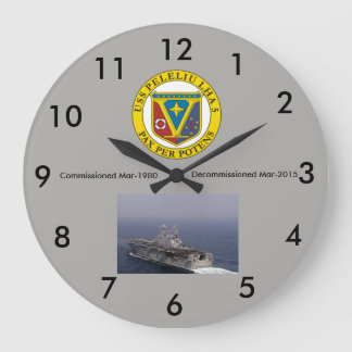 LHA-5 USS Peleliu wall clock Große Wanduhr