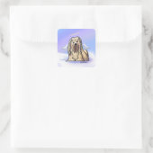Lhasa Angel KiniArt Square Sticker (Tasche)
