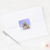 Lhasa Angel KiniArt Square Sticker (Umschlag)