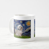 Lhasa Apso 10 - Starry Night Kaffeetasse (Vorderseite Links)