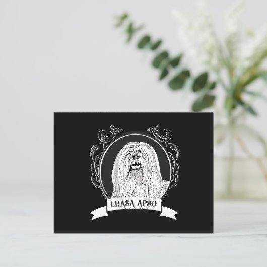 LHASA APSO (2) POSTKARTE (Stehend Vorderseite)