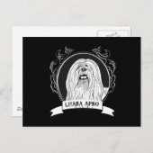 LHASA APSO (2) POSTKARTE (Vorne/Hinten)