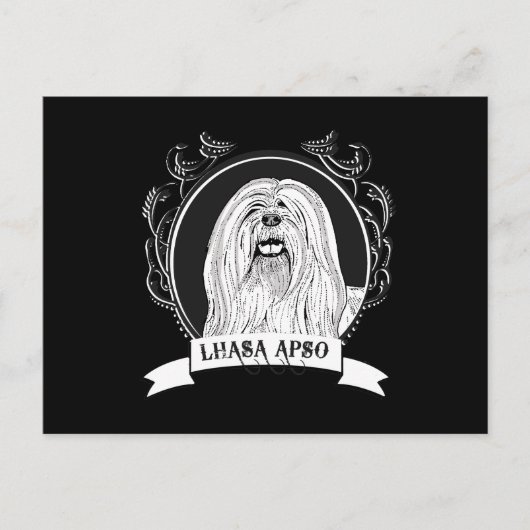 LHASA APSO (2) POSTKARTE (Vorderseite)