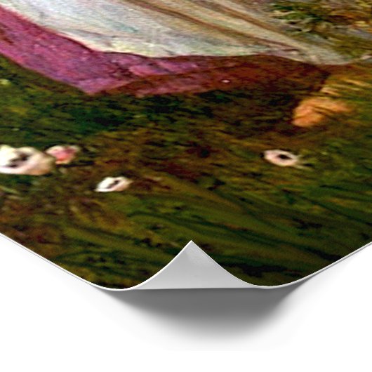 Lhasa Apso 4 - Windblumen Poster (Ecke)