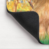 Lhasa Apso 9 - Frühling Mousepad (Ecke)