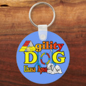 Lhasa Apso Agility Geschenke Schlüsselanhänger (Vorderseite)