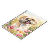Lhasa Apso Aquarell-Tagebuch Notizblock (Linke Seite)