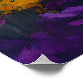 Lhasa Apso auf einem Paddle: Ein Landschaftliches Poster (Ecke)