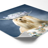Lhasa Apso Baroness Print Poster (Ecke)