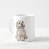 Lhasa Apso (C) - Hellgold Kaffeetasse (Vorderseite Links)