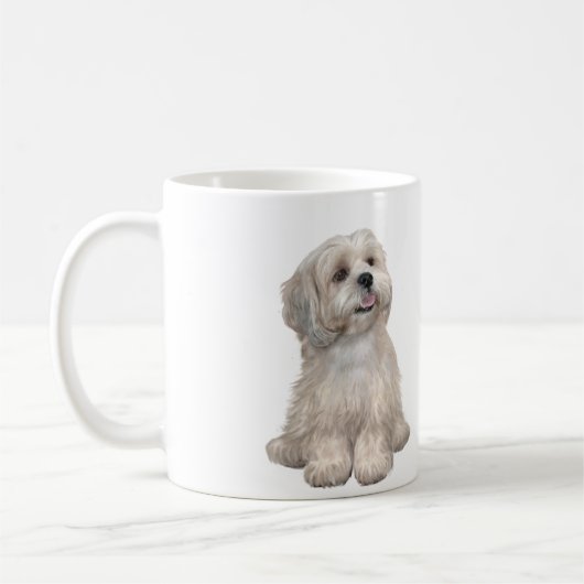 Lhasa Apso (C) - Leichtgold Kaffeetasse (Links)