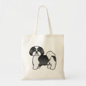 Lhasa Apso Cartoon Dog Tragetasche (Vorne)