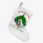 Lhasa Apso Christmas Kleiner Weihnachtsstrumpf (Vorderansicht (hängend))