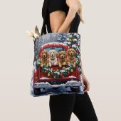 Lhasa Apso Christmas Red Truck Holiday Tasche (Von Nahem)