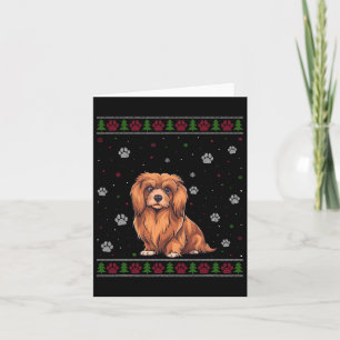 Lhasa Apso Christmas Sweater Xmas Haustier Hund L Karte