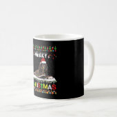 Lhasa Apso Christmas Tree Light Pajama Xmas Dog Kaffeetasse (VorderseiteRechts)