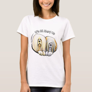 Lhasa Apso, das ganz ungefähr wir IAAU sein ist T-Shirt