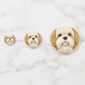 Lhasa Apso Dog 3D Inspiriert Konfetti (Vorderseiten)