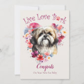 Lhasa Apso Dog Adoption, Gotcha Tag Karte (Vorderseite)