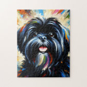 Lhasa Apso Dog Akrylic Print Dog Lover Geschenk Puzzle (Vertikal)
