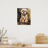 Lhasa Apso Dog Art Print Poster (Küche)